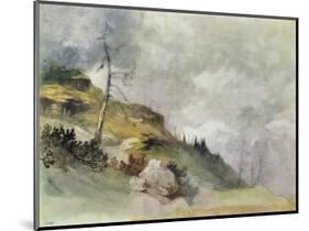 Landscape in the Mountains-Friedrich Gauermann-Mounted Collectable Print
