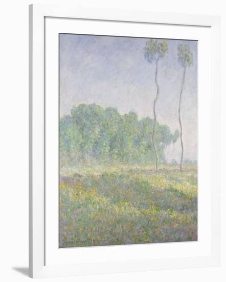 Landscape in the Spring (Giverny)-Claude Monet-Framed Giclee Print