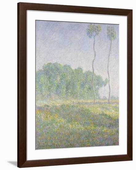 Landscape in the Spring (Giverny)-Claude Monet-Framed Giclee Print