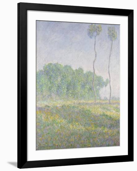 Landscape in the Spring (Giverny)-Claude Monet-Framed Giclee Print