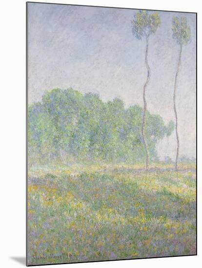 Landscape in the Spring (Giverny)-Claude Monet-Mounted Giclee Print