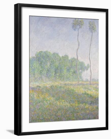 Landscape in the Spring (Giverny)-Claude Monet-Framed Giclee Print