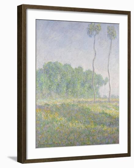 Landscape in the Spring (Giverny)-Claude Monet-Framed Giclee Print