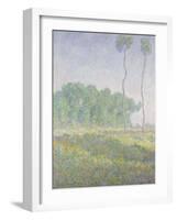 Landscape in the Spring (Giverny)-Claude Monet-Framed Giclee Print