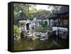 Landscape in Traditional Chinese Garden, Shanghai, China-Keren Su-Framed Stretched Canvas