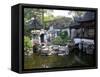 Landscape in Traditional Chinese Garden, Shanghai, China-Keren Su-Framed Stretched Canvas
