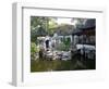 Landscape in Traditional Chinese Garden, Shanghai, China-Keren Su-Framed Photographic Print