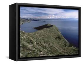 Landscape, Isla Del Sol, Lago Titicaca (Lake Titicaca), Bolivia, South America-Colin Brynn-Framed Stretched Canvas