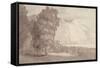 Landscape (Lake Geneva)-Francis Towne-Framed Stretched Canvas