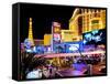 Landscape, Las Vegas by Night, Nevada, United States, USA-Philippe Hugonnard-Framed Stretched Canvas