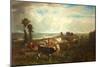 Landscape, Les Hauteurs De Suresnes, 1856-Constant-emile Troyon-Mounted Giclee Print