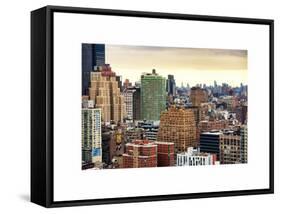 Landscape Manhattan Buildings-Philippe Hugonnard-Framed Stretched Canvas