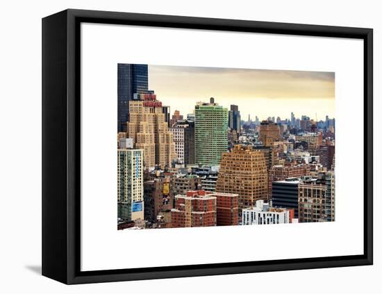 Landscape Manhattan Buildings-Philippe Hugonnard-Framed Stretched Canvas