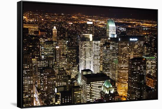 Landscape - Manhattan - New York City - United States-Philippe Hugonnard-Framed Stretched Canvas