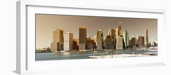 Landscape - Manhattan - Sunset - New York City - United States-Philippe Hugonnard-Framed Photographic Print