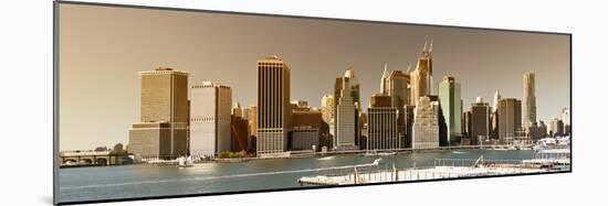 Landscape - Manhattan - Sunset - New York City - United States-Philippe Hugonnard-Mounted Photographic Print