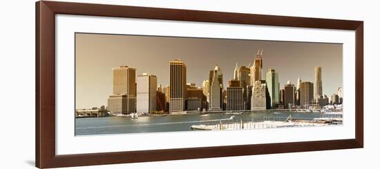 Landscape - Manhattan - Sunset - New York City - United States-Philippe Hugonnard-Framed Photographic Print