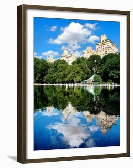 Landscape Mirror, Central Park, Conservatory Water, Manhattan, New York, United State-Philippe Hugonnard-Framed Premium Photographic Print