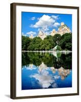 Landscape Mirror, Central Park, Conservatory Water, Manhattan, New York, United State-Philippe Hugonnard-Framed Premium Photographic Print