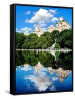 Landscape Mirror, Central Park, Conservatory Water, Manhattan, New York, United State-Philippe Hugonnard-Framed Stretched Canvas