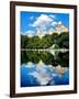 Landscape Mirror, Central Park, Conservatory Water, Manhattan, New York, United State-Philippe Hugonnard-Framed Photographic Print