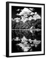 Landscape Mirror, Central Park, Conservatory Water, Manhattan, New York-Philippe Hugonnard-Framed Premium Photographic Print