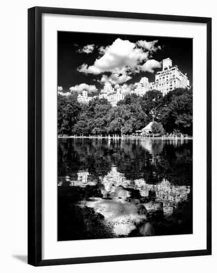 Landscape Mirror, Central Park, Conservatory Water, Manhattan, New York-Philippe Hugonnard-Framed Premium Photographic Print