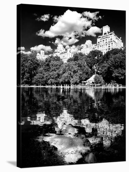 Landscape Mirror, Central Park, Conservatory Water, Manhattan, New York-Philippe Hugonnard-Stretched Canvas