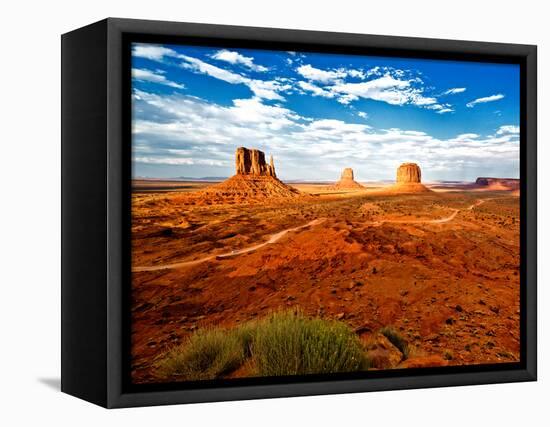 Landscape - Monument Valley - Utah - United States-Philippe Hugonnard-Framed Stretched Canvas