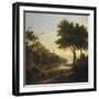 Landscape near a Coastal Inlet, 1763 (Oil on Canvas)-George Lambert-Framed Giclee Print