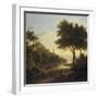 Landscape near a Coastal Inlet, 1763 (Oil on Canvas)-George Lambert-Framed Giclee Print