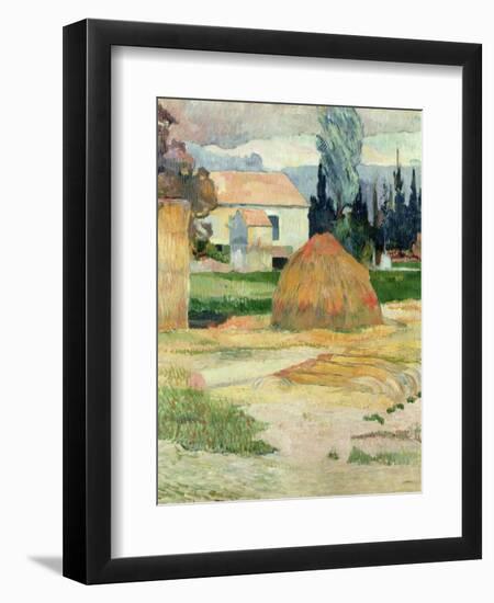 Landscape Near Arles, 1888-Paul Gauguin-Framed Giclee Print