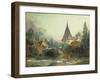 Landscape Near Beauvais, Early 1740s-Francois Boucher-Framed Giclee Print