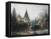 Landscape Near Beauvais-Francois Boucher-Framed Stretched Canvas