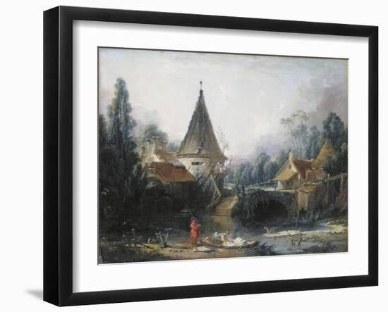 Landscape Near Beauvais-Francois Boucher-Framed Giclee Print