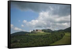 Landscape near Brolio Castle-Guido Cozzi-Framed Stretched Canvas