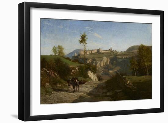Landscape Near Crémieu-Charles Francois Daubigny-Framed Giclee Print