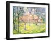 Landscape Near Kiev, 1930-Kazimir Malevich-Framed Giclee Print