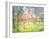 Landscape Near Kiev, 1930-Kazimir Malevich-Framed Giclee Print