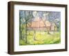 Landscape Near Kiev, 1930-Kazimir Malevich-Framed Giclee Print