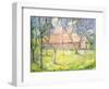 Landscape Near Kiev, 1930-Kazimir Malevich-Framed Giclee Print