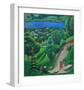 Landscape near Lake Tegern-Auguste Macke-Framed Giclee Print