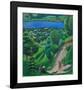 Landscape near Lake Tegern-Auguste Macke-Framed Giclee Print