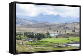 Landscape near Loch Ewe, Highlands, Scotland-phbcz-Framed Stretched Canvas