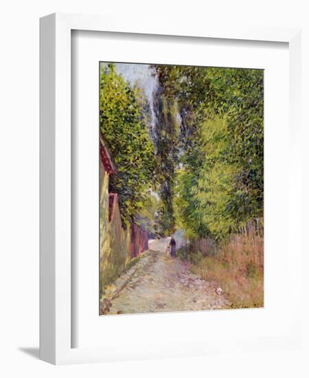 Landscape Near Louveciennes, 1876-Alfred Sisley-Framed Giclee Print