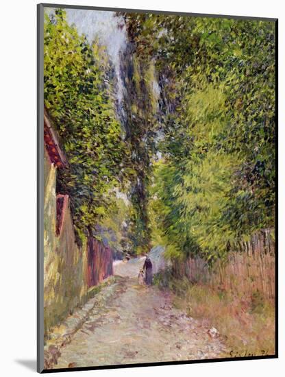 Landscape Near Louveciennes, 1876-Alfred Sisley-Mounted Giclee Print