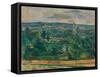 Landscape near Melun, C.1879 (Oil on Canvas)-Paul Cezanne-Framed Stretched Canvas
