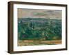 Landscape near Melun, C.1879 (Oil on Canvas)-Paul Cezanne-Framed Giclee Print