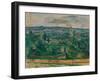 Landscape near Melun, C.1879 (Oil on Canvas)-Paul Cezanne-Framed Giclee Print