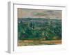 Landscape near Melun, C.1879 (Oil on Canvas)-Paul Cezanne-Framed Giclee Print